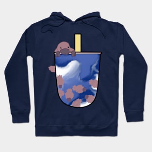 Platypus Butterfly Pea Boba Milk Tea Hoodie